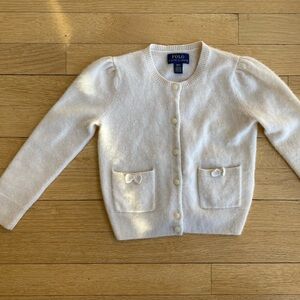 Ralph Lauren Cashmere Cream Cardigan Sweater